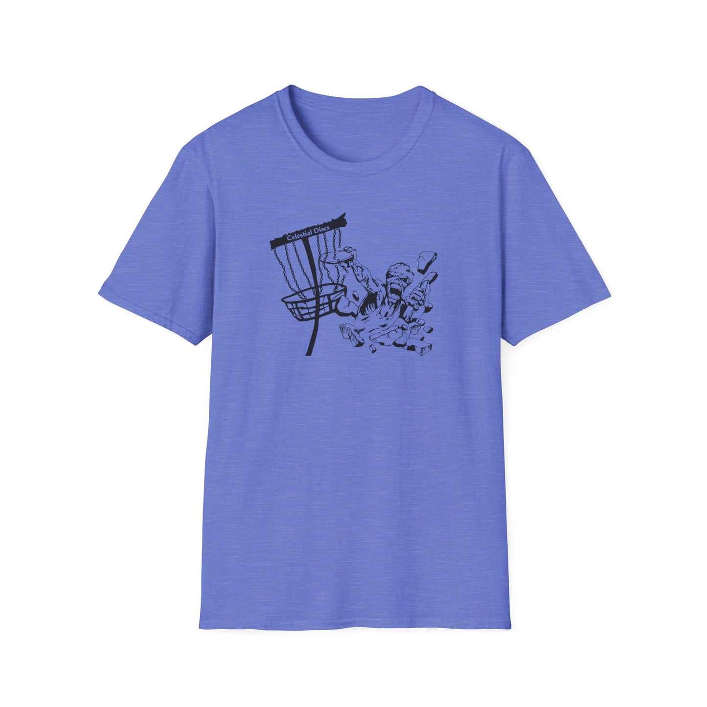 Celestial Zombie Disc Golf Apparel Softstyle T-Shirt by Celestial