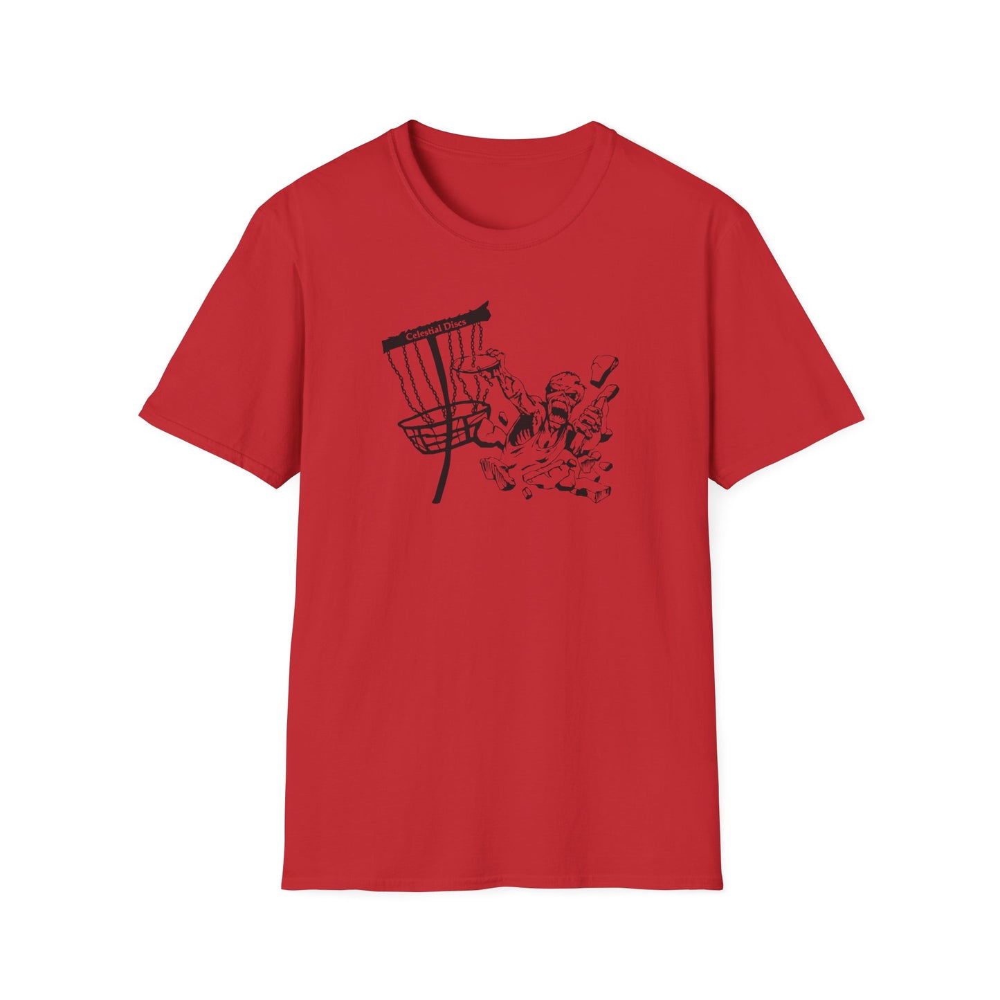 Celestial Zombie Disc Golf Apparel Softstyle T-Shirt by Celestial