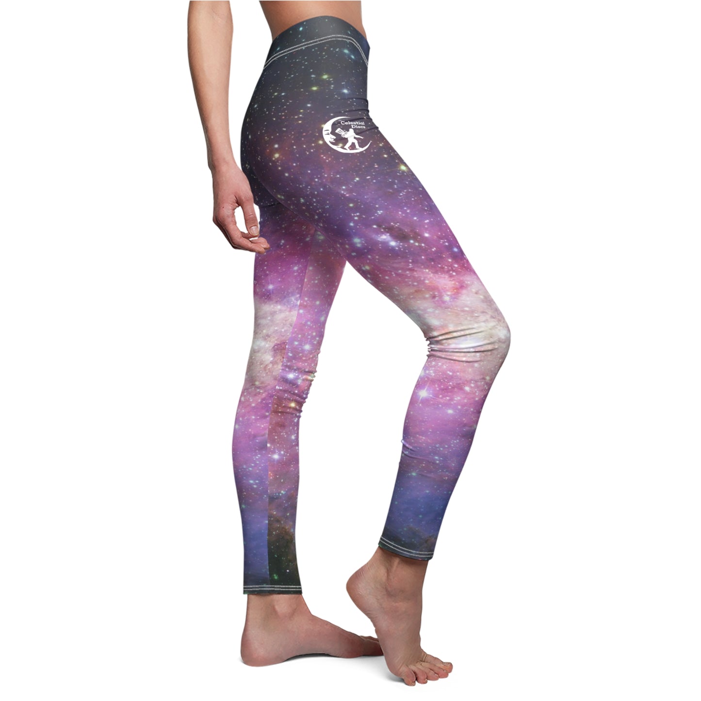 Galaxy Women's Disc Golf Apparel by Celestial Discs Cut & Sew Casual Leggings