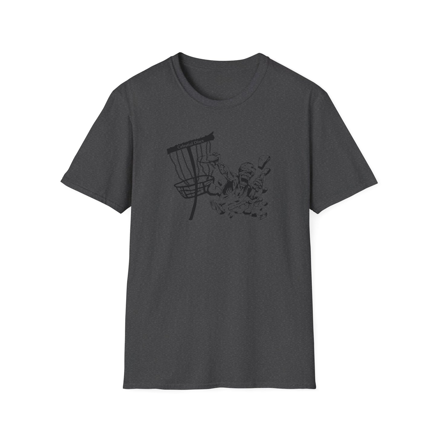 Celestial Zombie Disc Golf Apparel Softstyle T-Shirt by Celestial