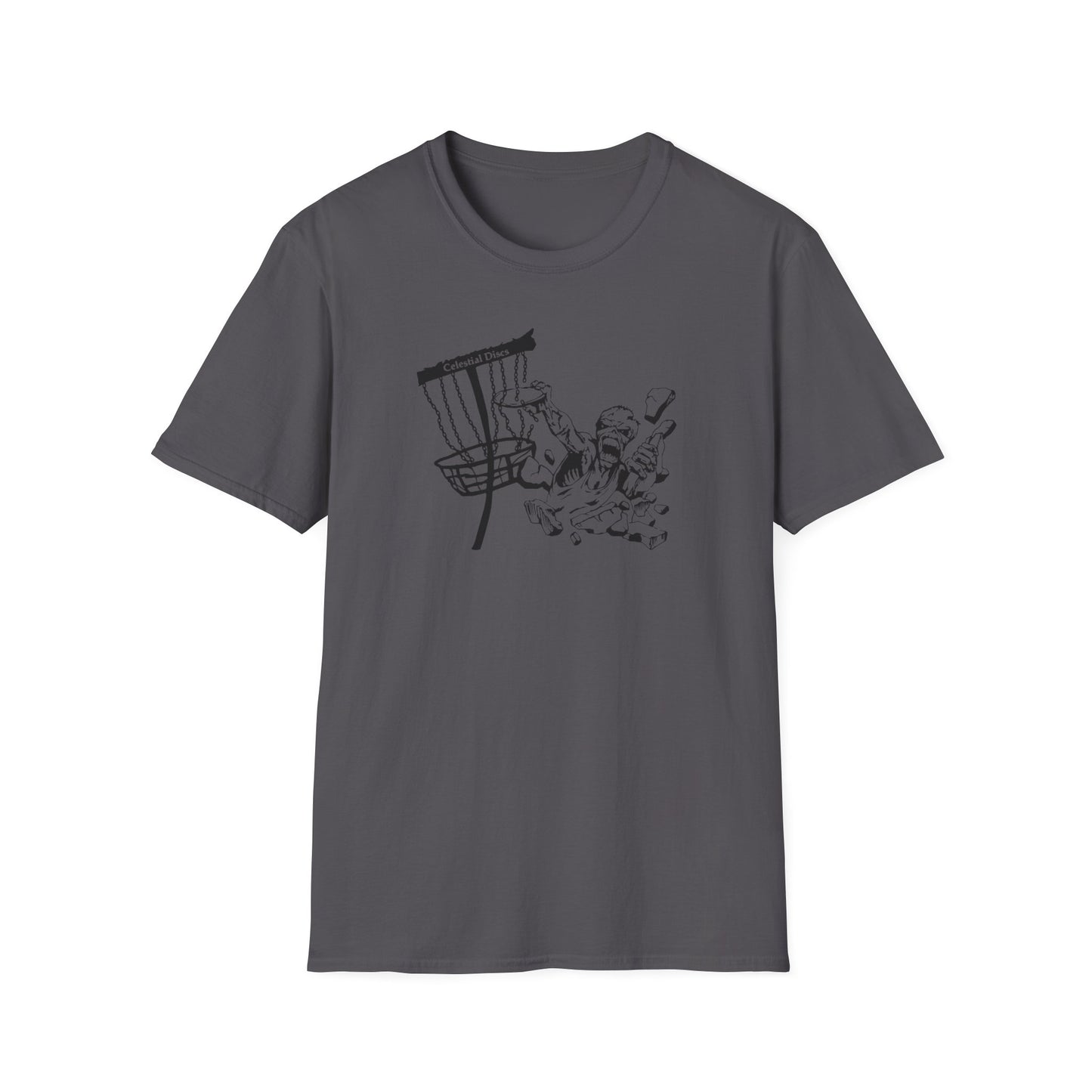 Celestial Zombie Disc Golf Apparel Softstyle T-Shirt by Celestial