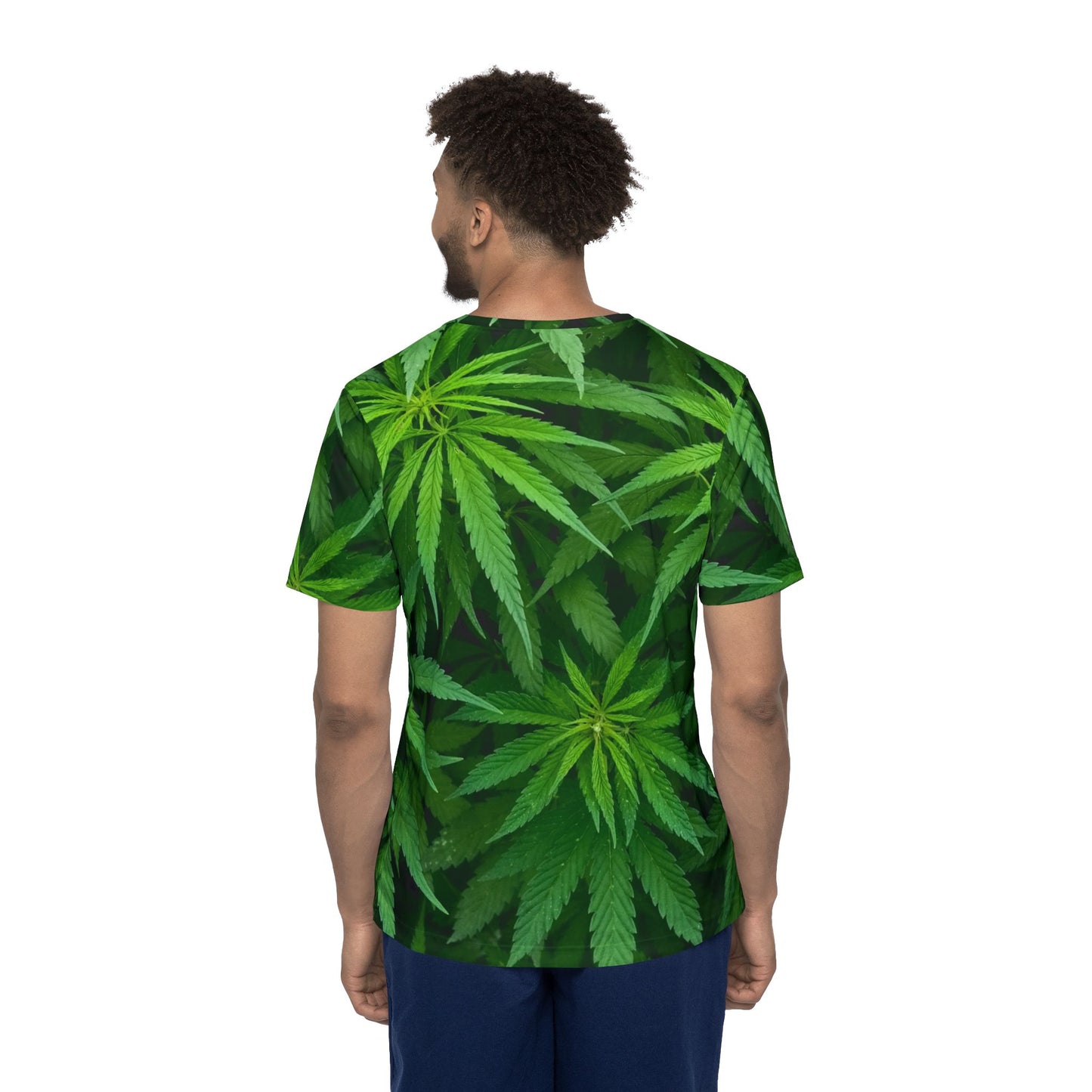 Now This Bud's For You! Pot Leaf Men's Apparel Sports Jersey by Celestial