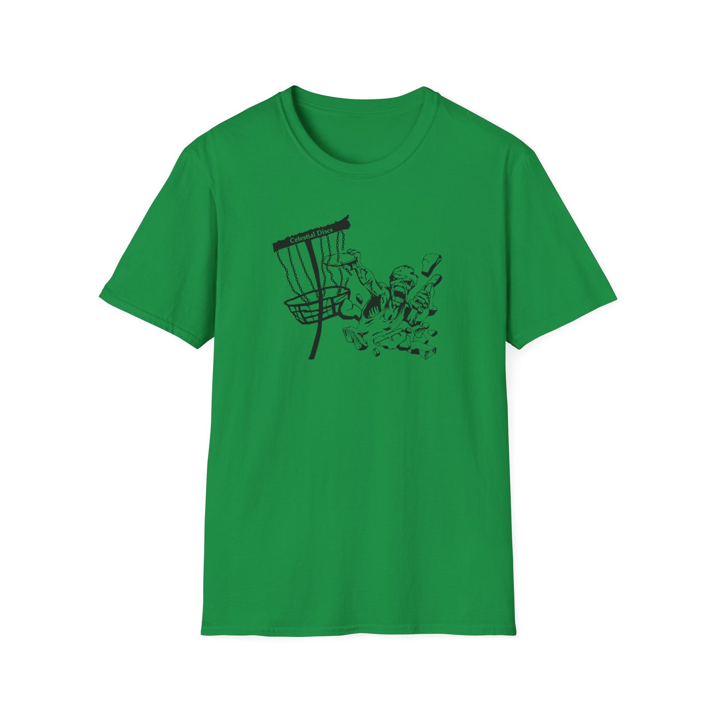 Celestial Zombie Disc Golf Apparel Softstyle T-Shirt by Celestial