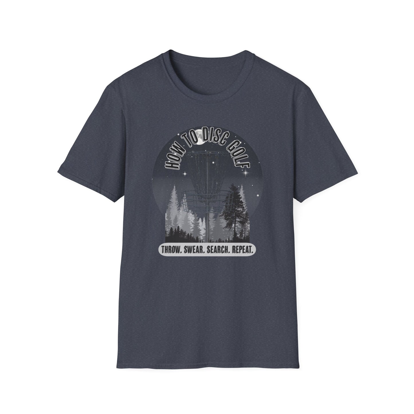 How to Disc Golf Disc Golf Apparel Softstyle T-Shirt by Celestial