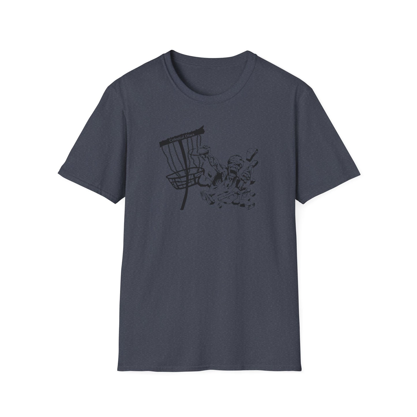 Celestial Zombie Disc Golf Apparel Softstyle T-Shirt by Celestial
