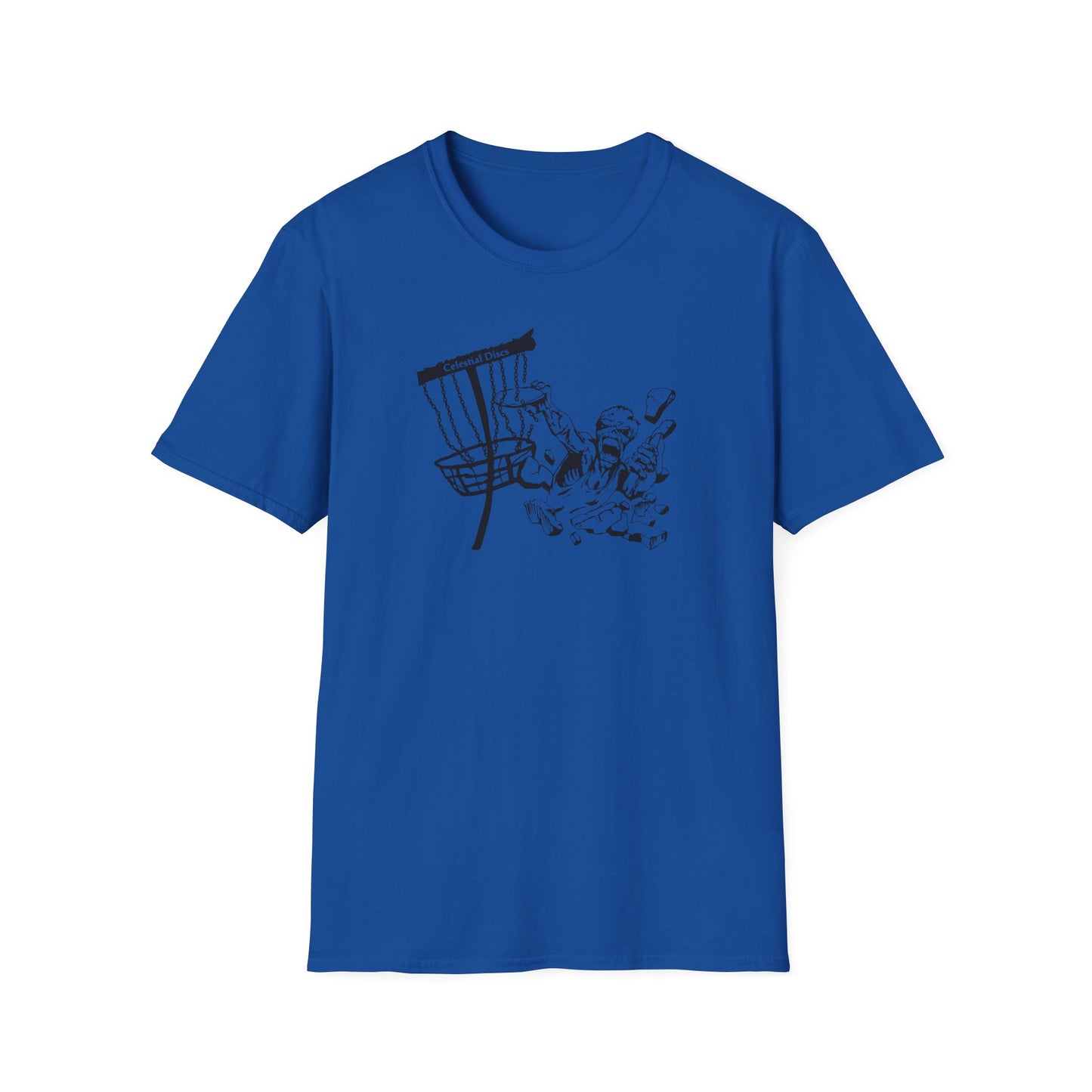 Celestial Zombie Disc Golf Apparel Softstyle T-Shirt by Celestial