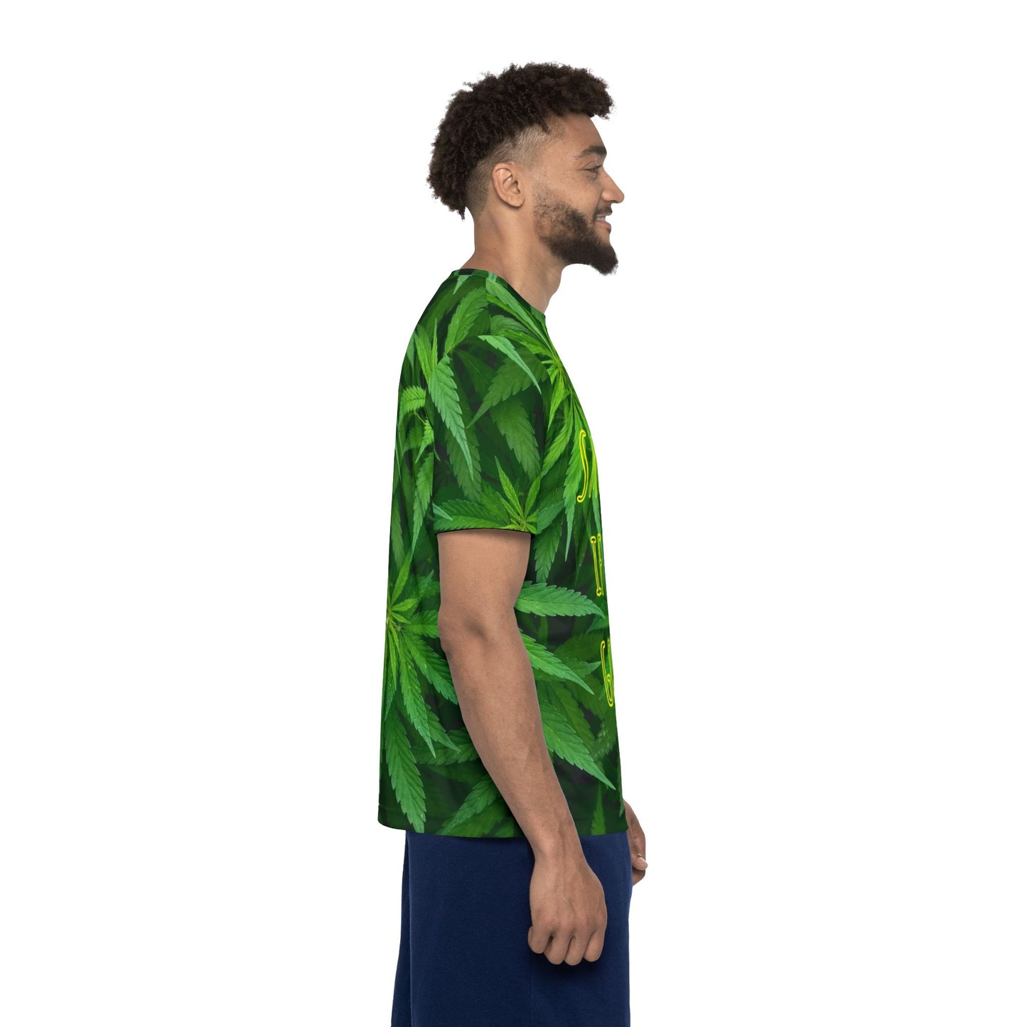 Smoke It If You Got It! Pot Leaf Men's Apparel Sports Jersey by Celestial