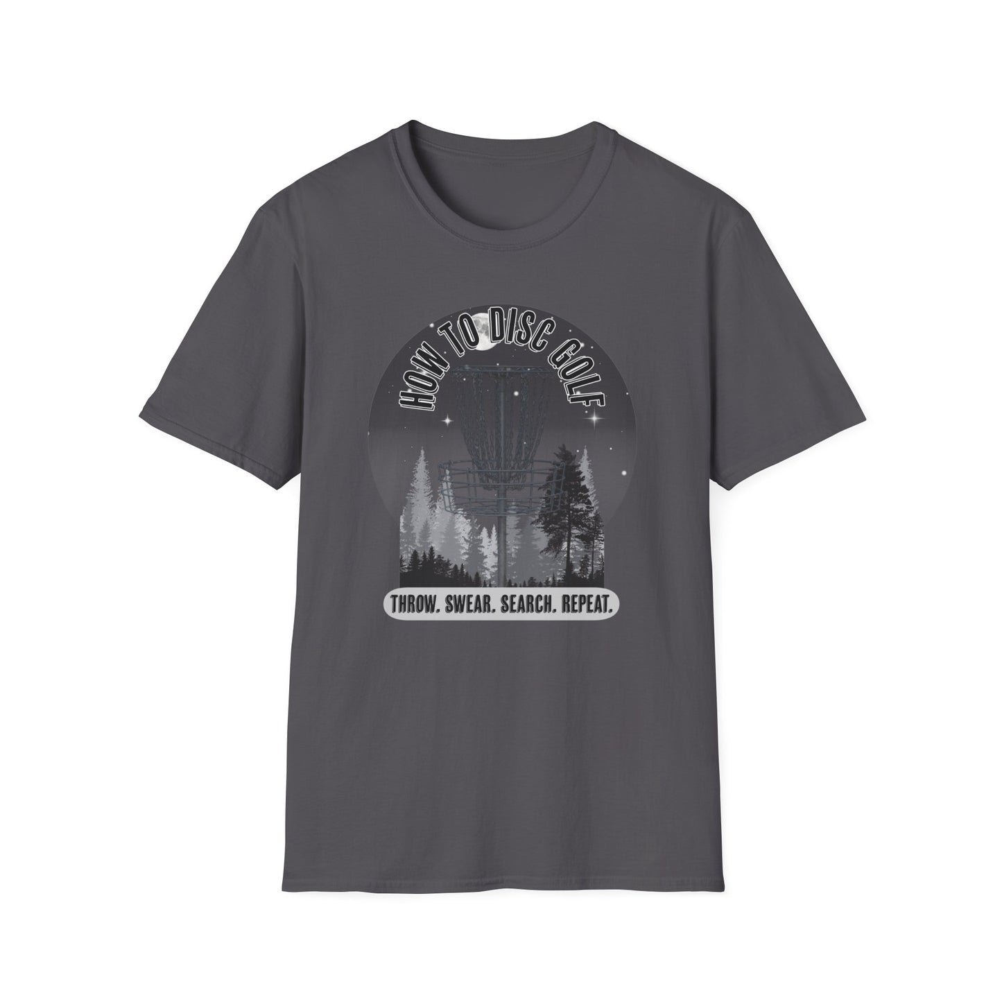 How to Disc Golf Disc Golf Apparel Softstyle T-Shirt by Celestial