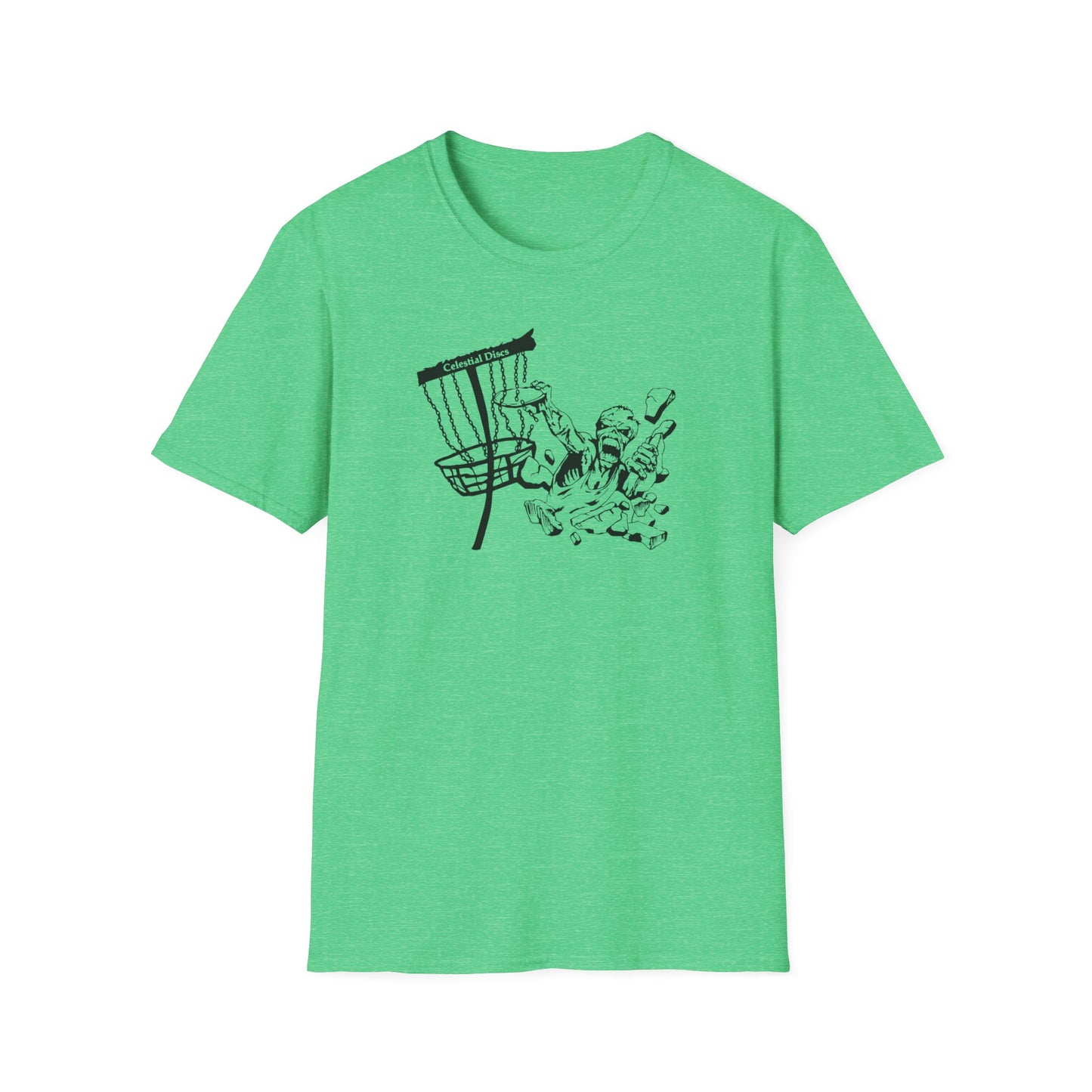 Celestial Zombie Disc Golf Apparel Softstyle T-Shirt by Celestial