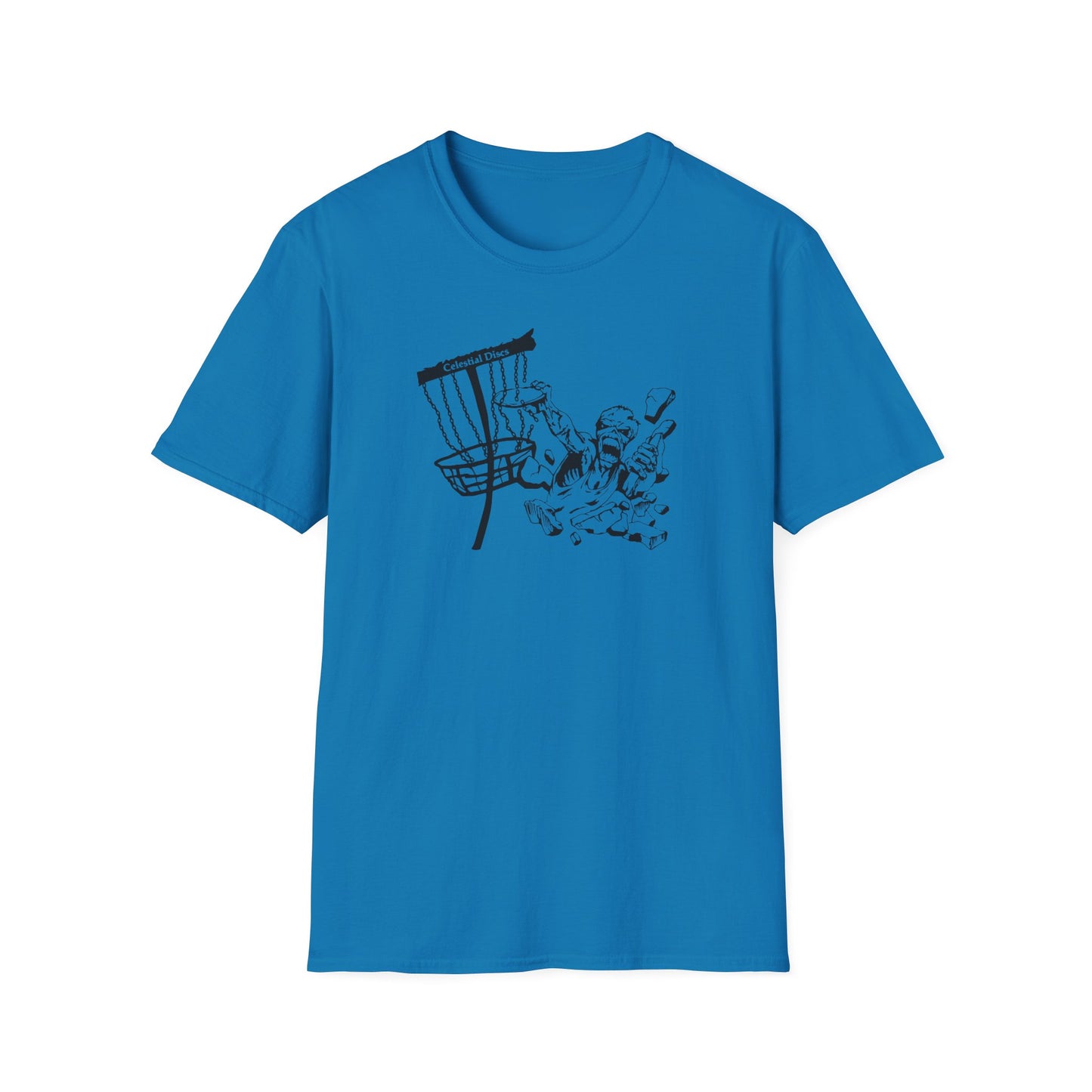Celestial Zombie Disc Golf Apparel Softstyle T-Shirt by Celestial