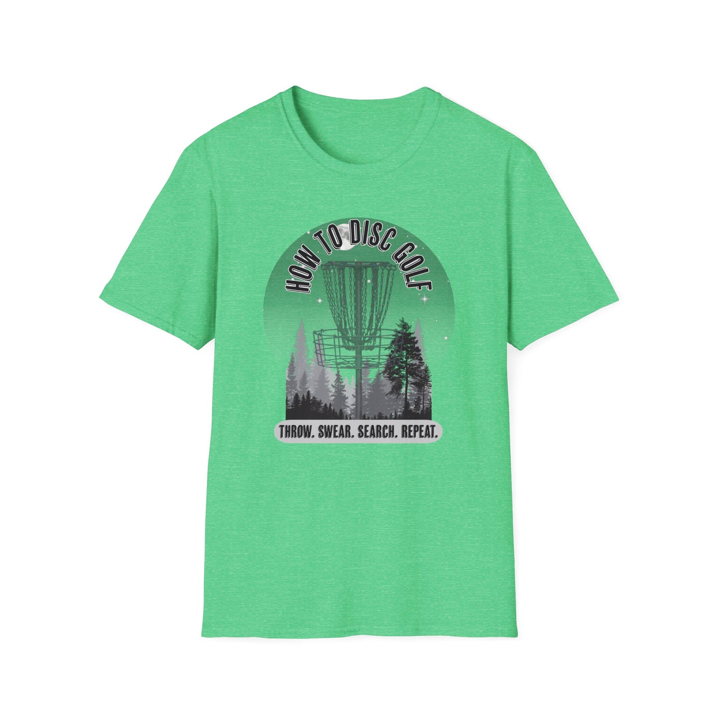 How to Disc Golf Disc Golf Apparel Softstyle T-Shirt by Celestial
