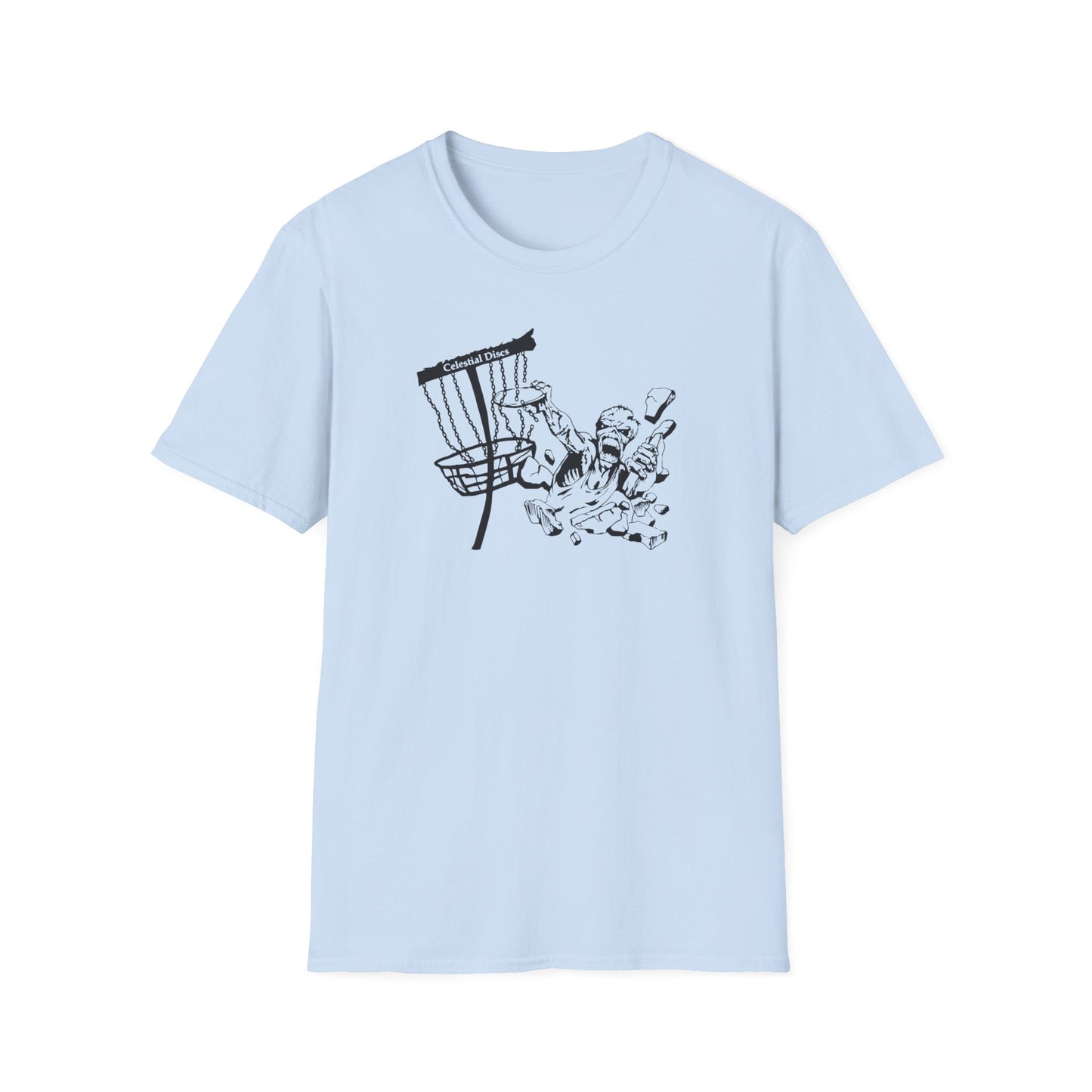 Celestial Zombie Disc Golf Apparel Softstyle T-Shirt by Celestial