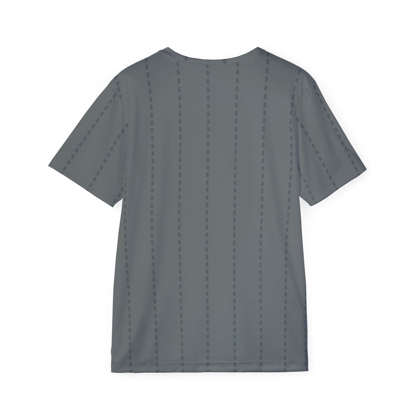 Disc Golf Basket Pinstripes Disc Golf Men's Apparel Sports Jersey by Celestial