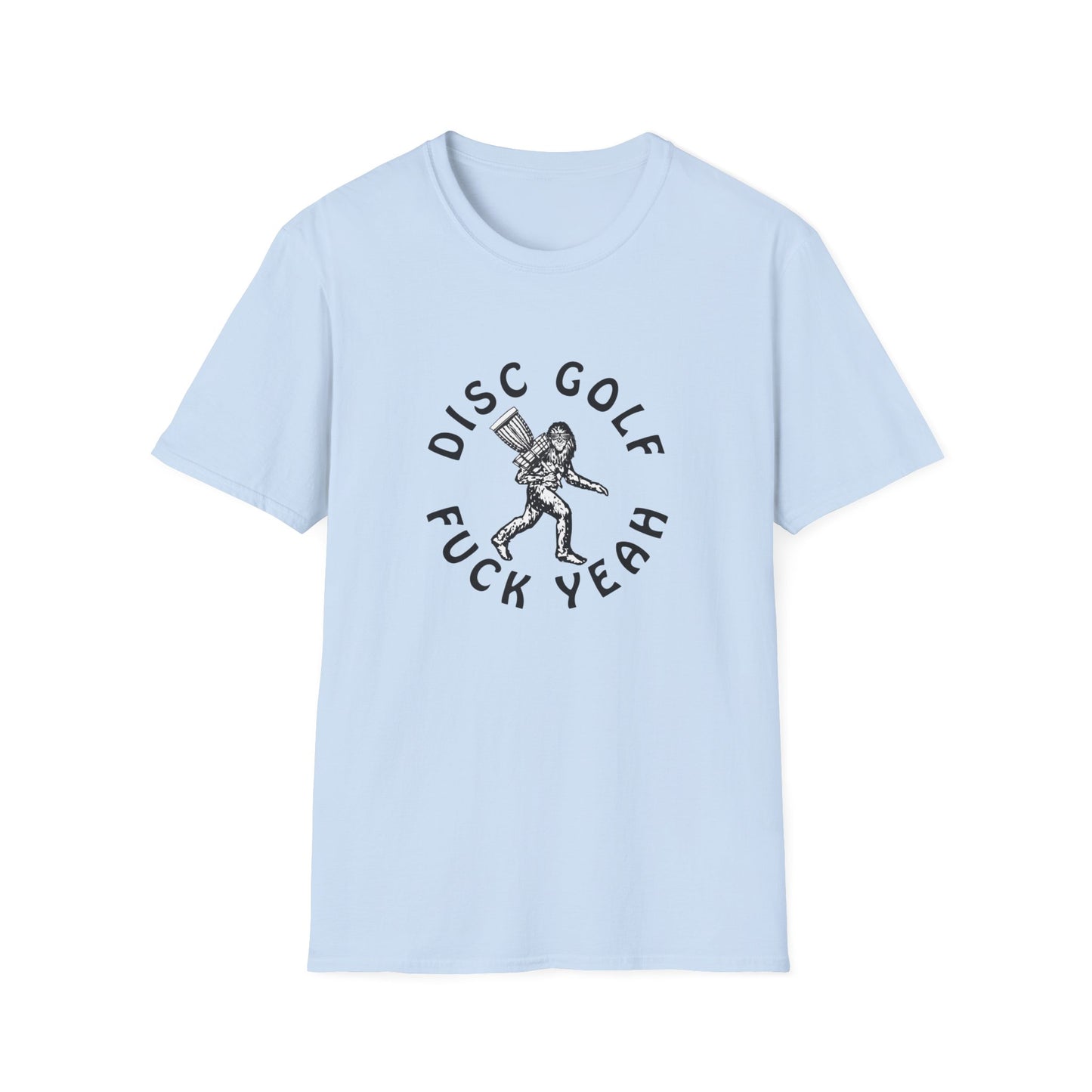 "Disc Golf F*** Yeah" Disc Golf Apparel Softstyle T-Shirt by Celestial