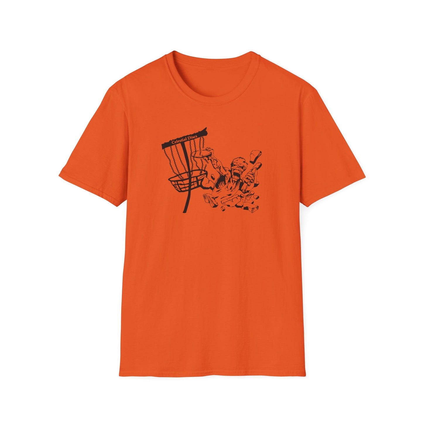 Celestial Zombie Disc Golf Apparel Softstyle T-Shirt by Celestial