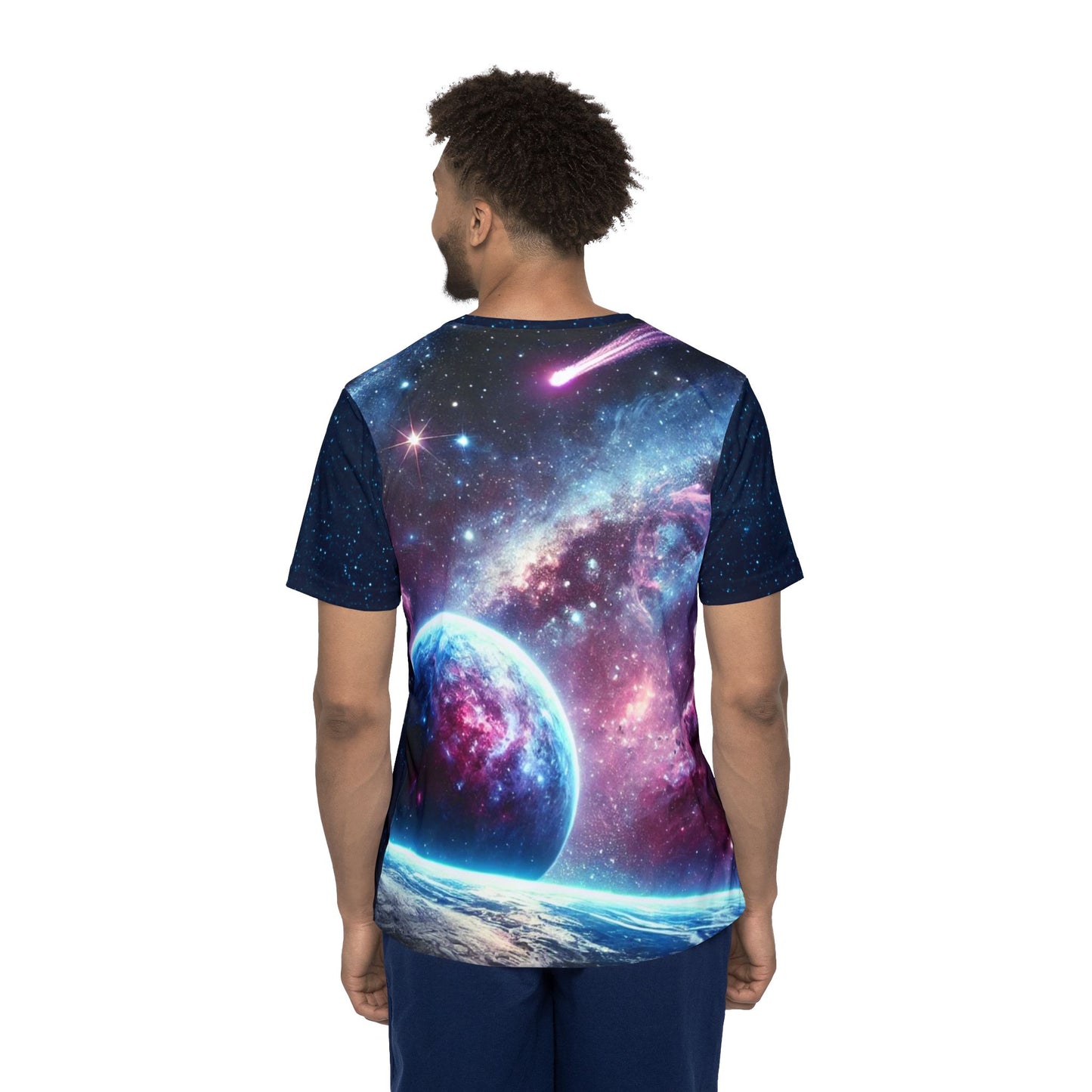 Stars and Planets Space Inspired Apparel Sports Jersey by Celestial