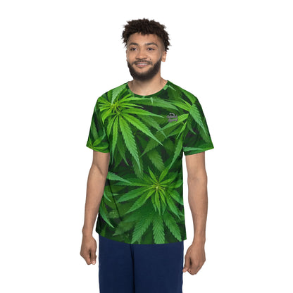 Pot Leaf Men's Apparel Sports Jersey by Celestial