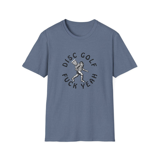 "Disc Golf F*** Yeah" Disc Golf Apparel Softstyle T-Shirt by Celestial
